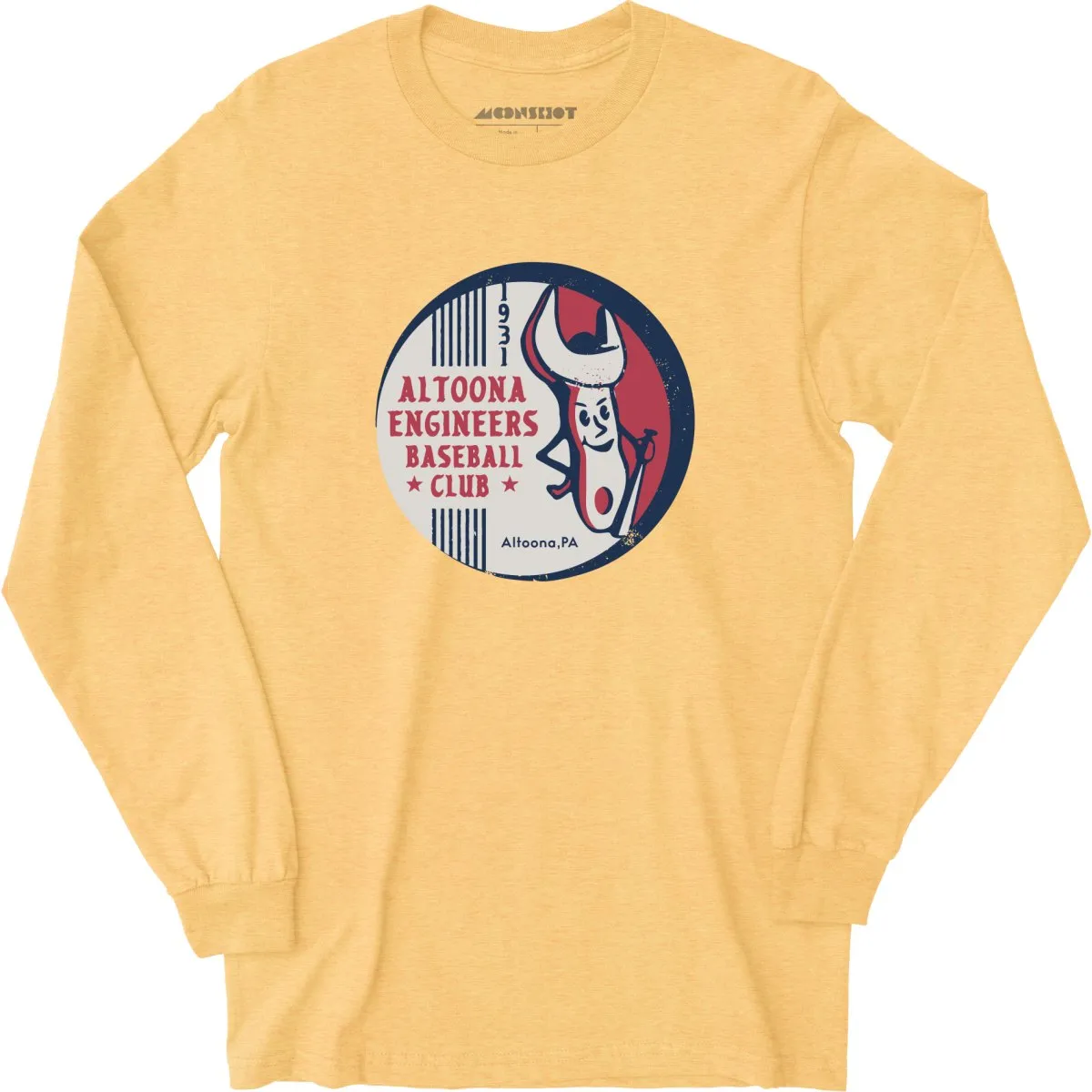 Altoona Engineers - Pennsylvania - Vintage Defunct Baseball Teams - Long Sleeve T-Shirt