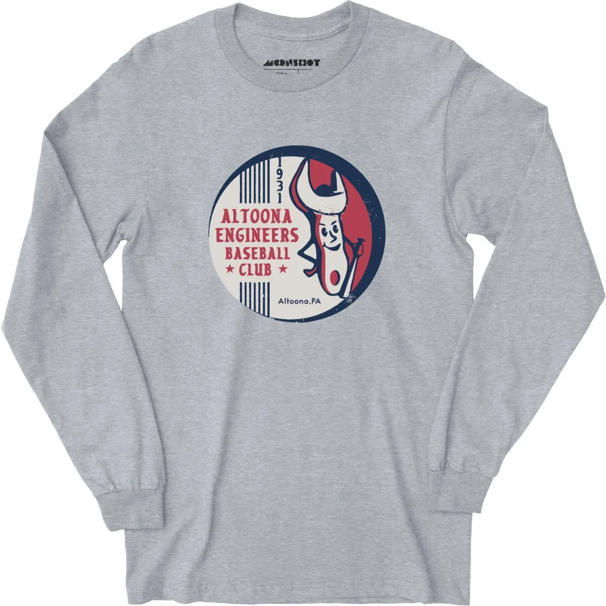 Altoona Engineers - Pennsylvania - Vintage Defunct Baseball Teams - Long Sleeve T-Shirt