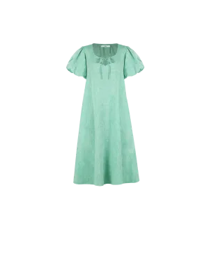 ANGEL LINEN MAXI DRESS GREEN MARLE