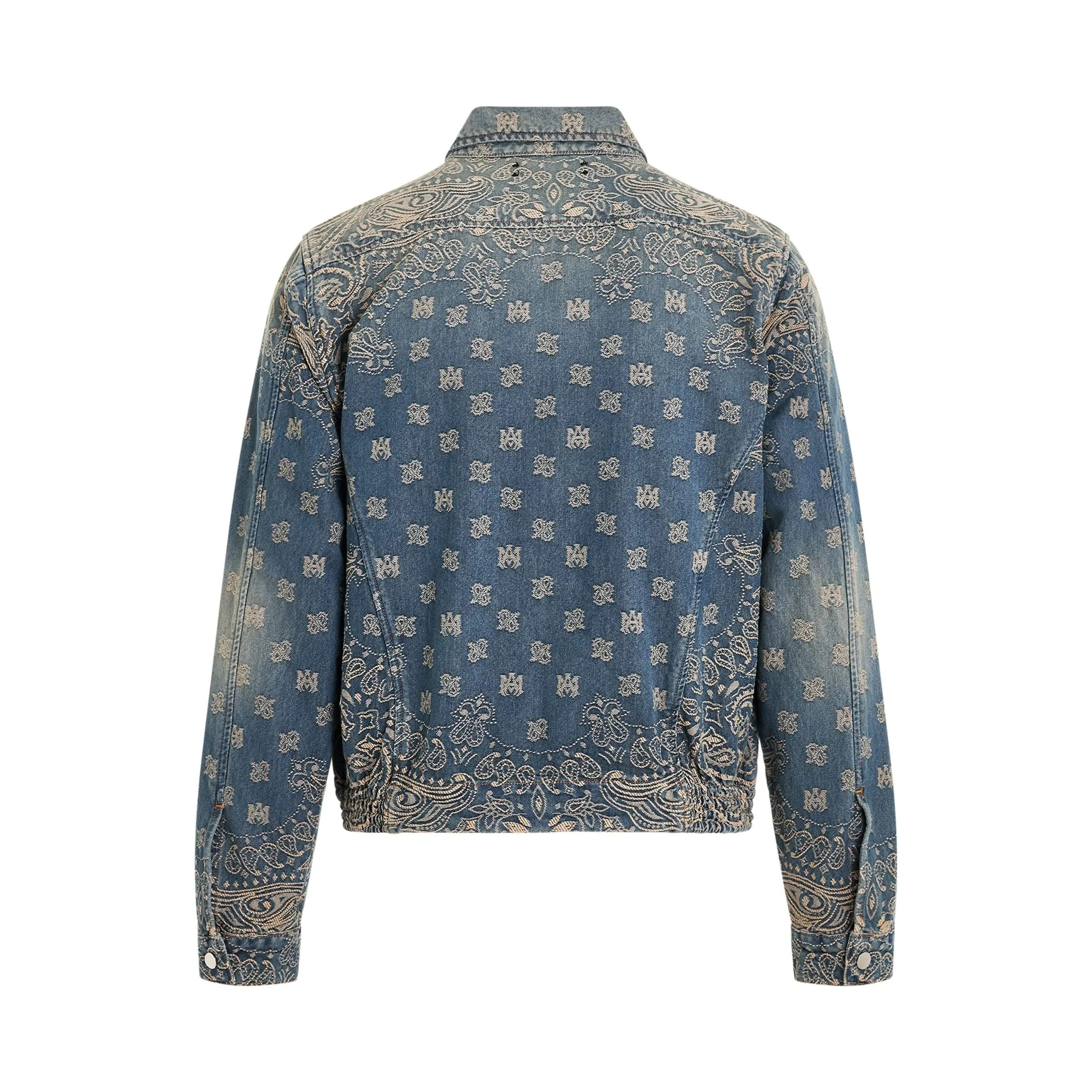 Bandana Jacquard Blouson in Crafted Indigo