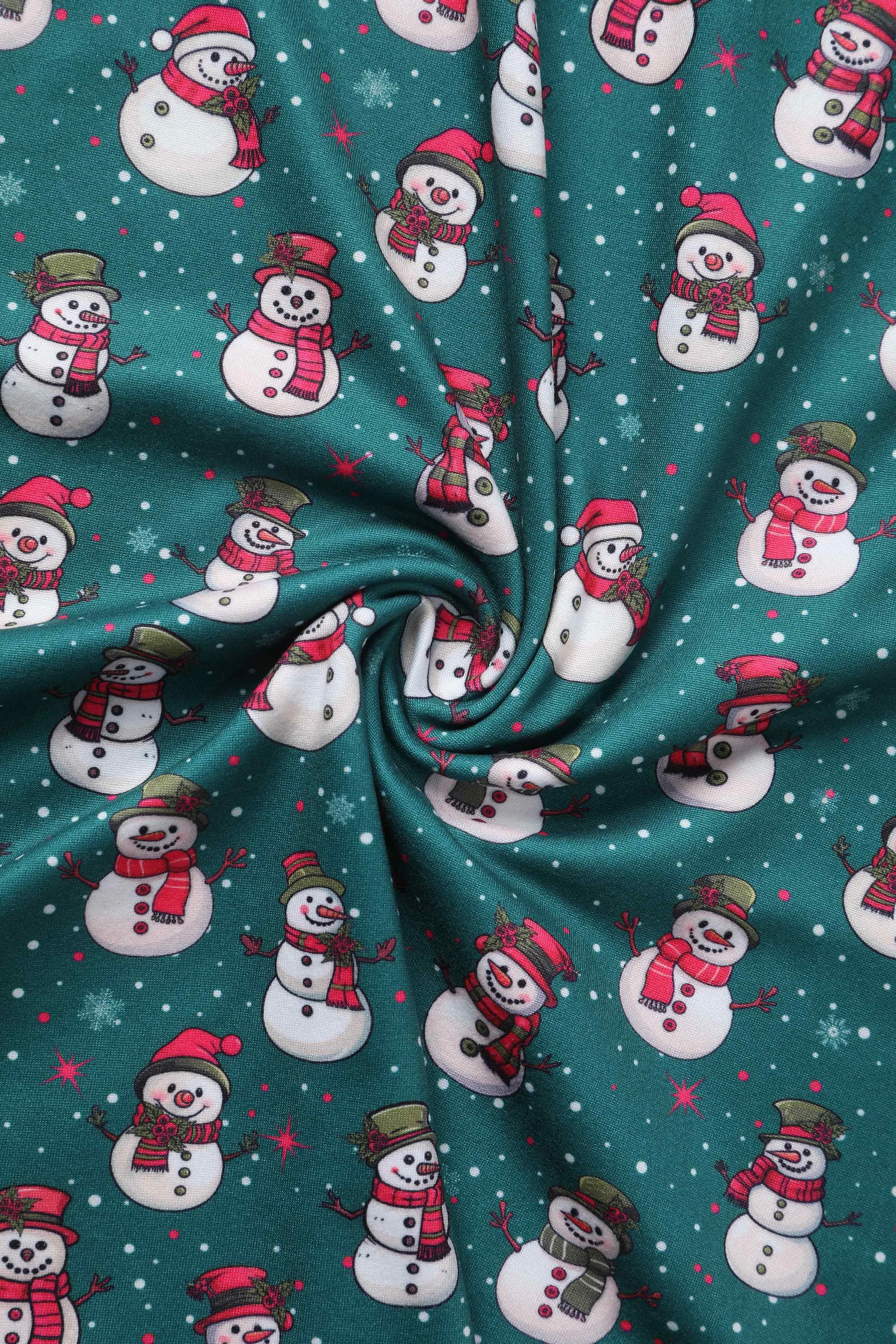 Billie Green Snowman Flared Dress