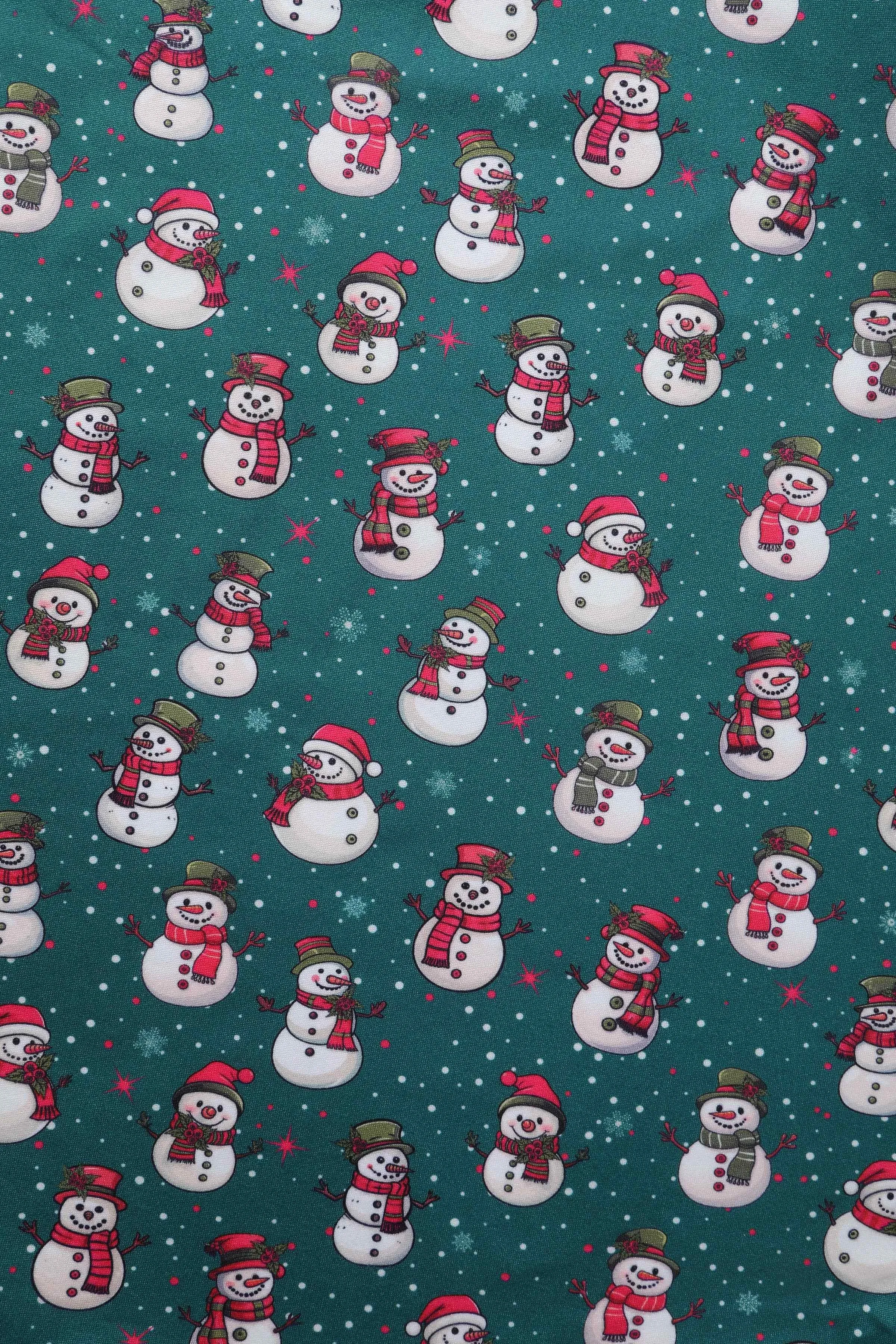 Billie Green Snowman Flared Dress