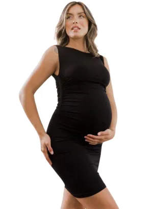 BLANQI Maternity Sleeveless Tank Dress - Black