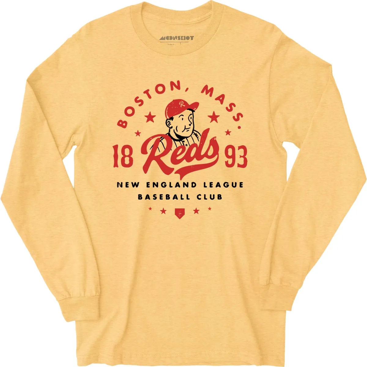 Boston Reds - Massachusetts - Vintage Defunct Baseball Teams - Long Sleeve T-Shirt