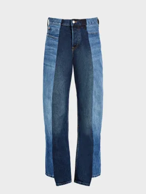 Boyfriend Jean Mid/Dark Blue