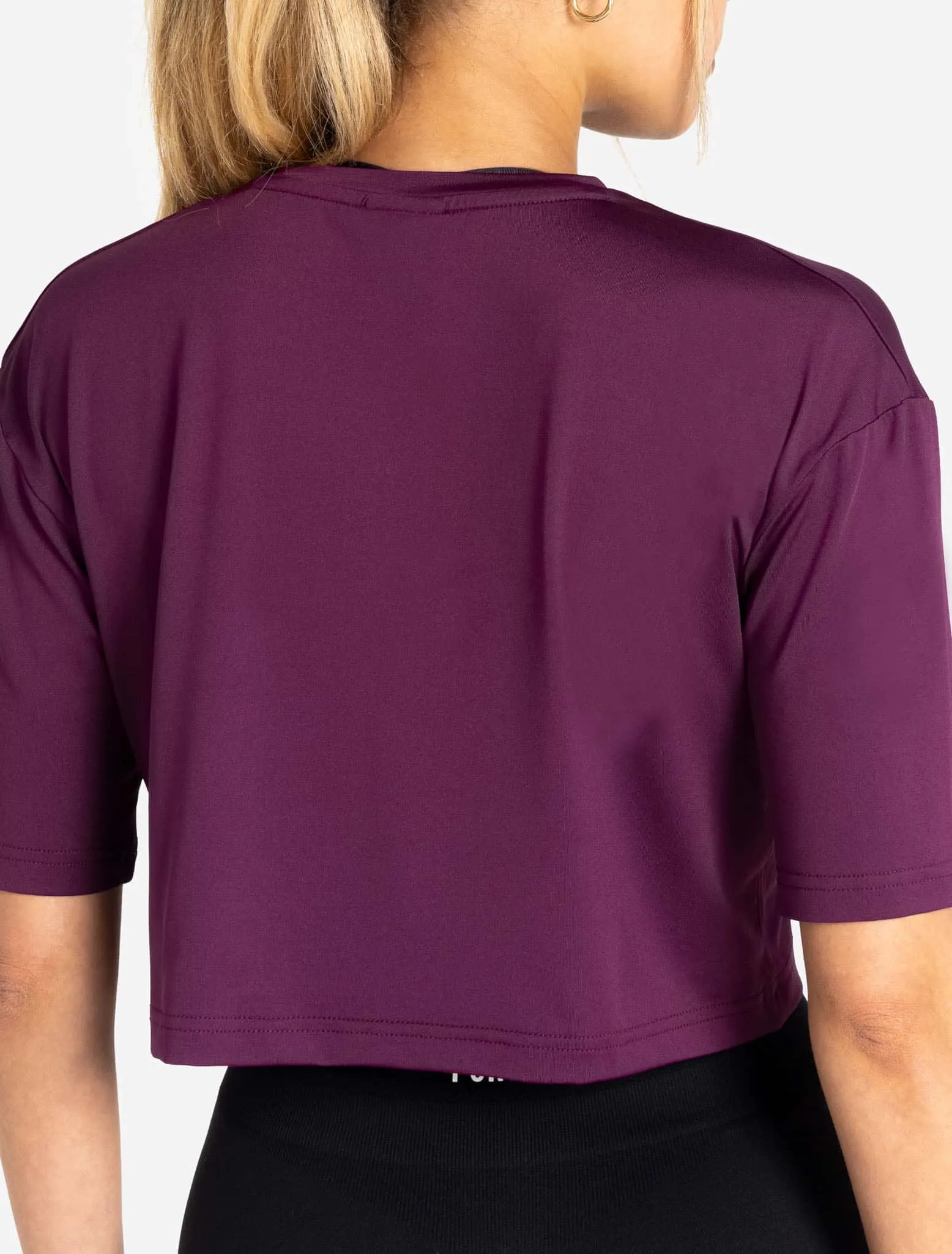 BreathEasy Crop T-Shirt - Purple