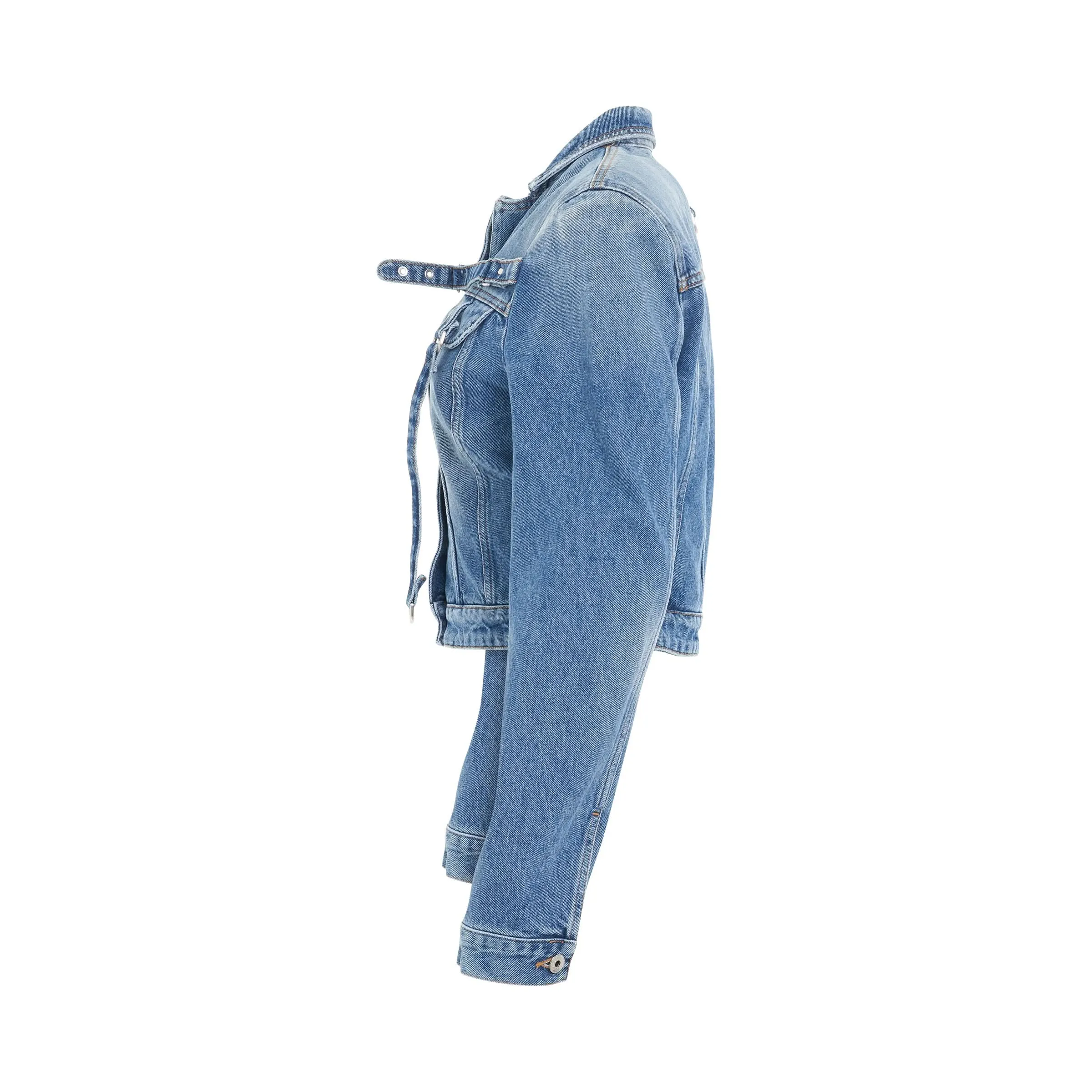 Cargo Crop Denim Jacket