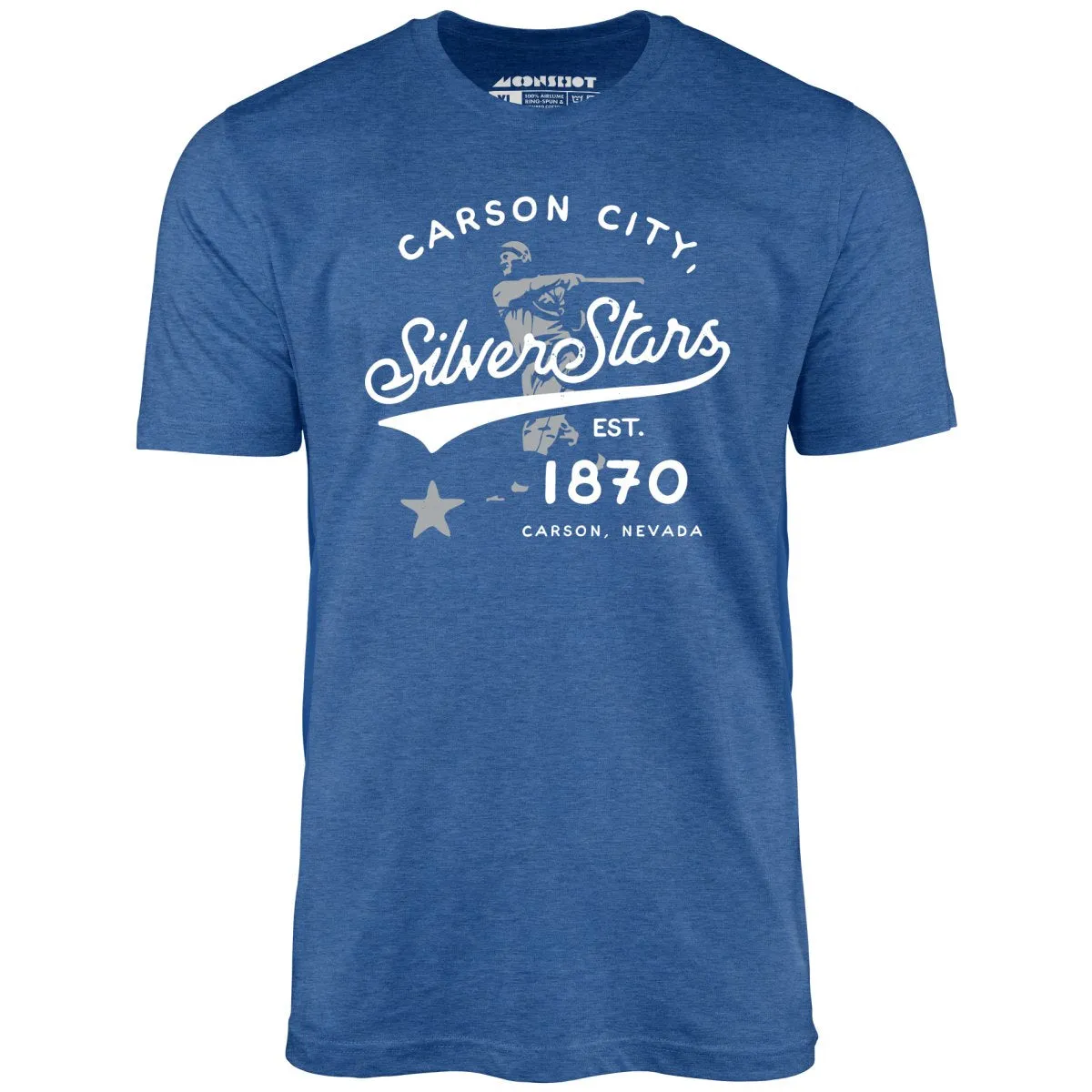 Carson City Silver Stars - Nevada - Vintage Defunct Baseball Teams - Unisex T-Shirt