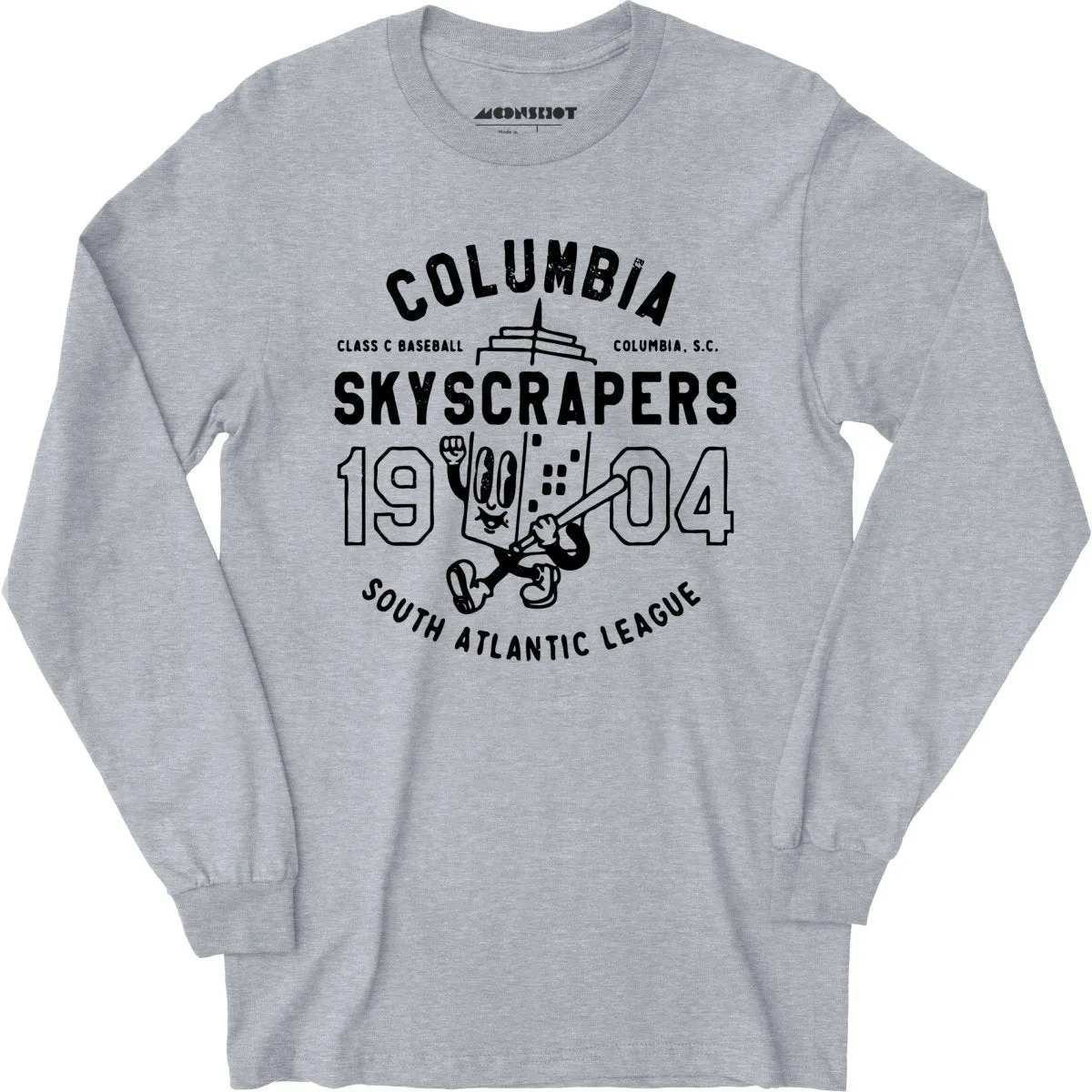 Columbia Skyscrapers - South Carolina - Vintage Defunct Baseball Teams - Long Sleeve T-Shirt