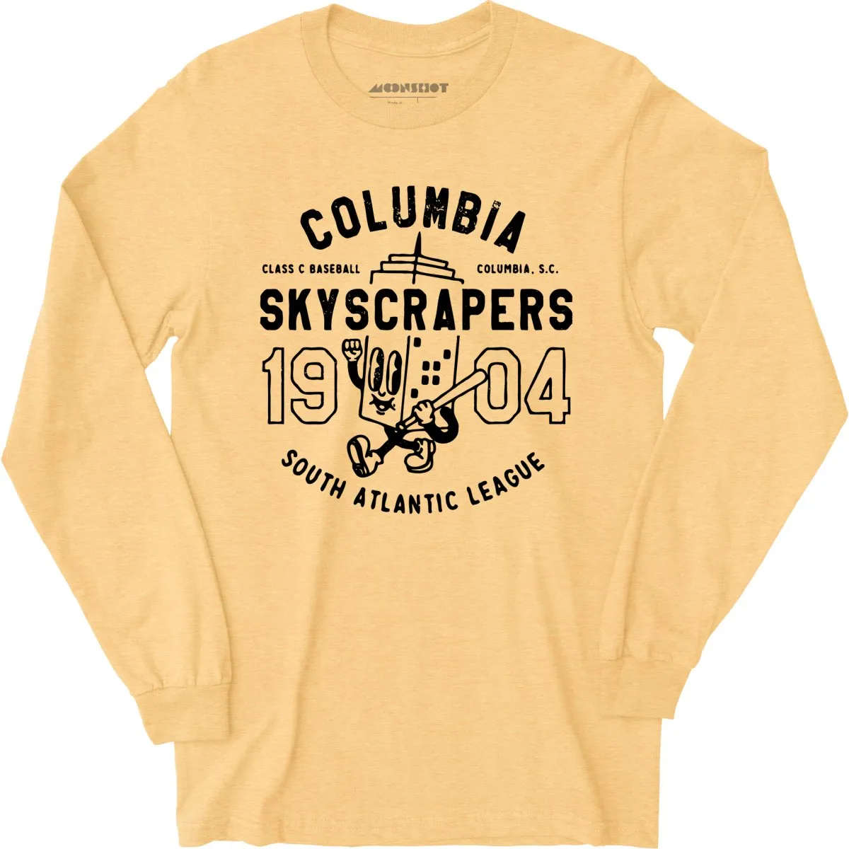 Columbia Skyscrapers - South Carolina - Vintage Defunct Baseball Teams - Long Sleeve T-Shirt