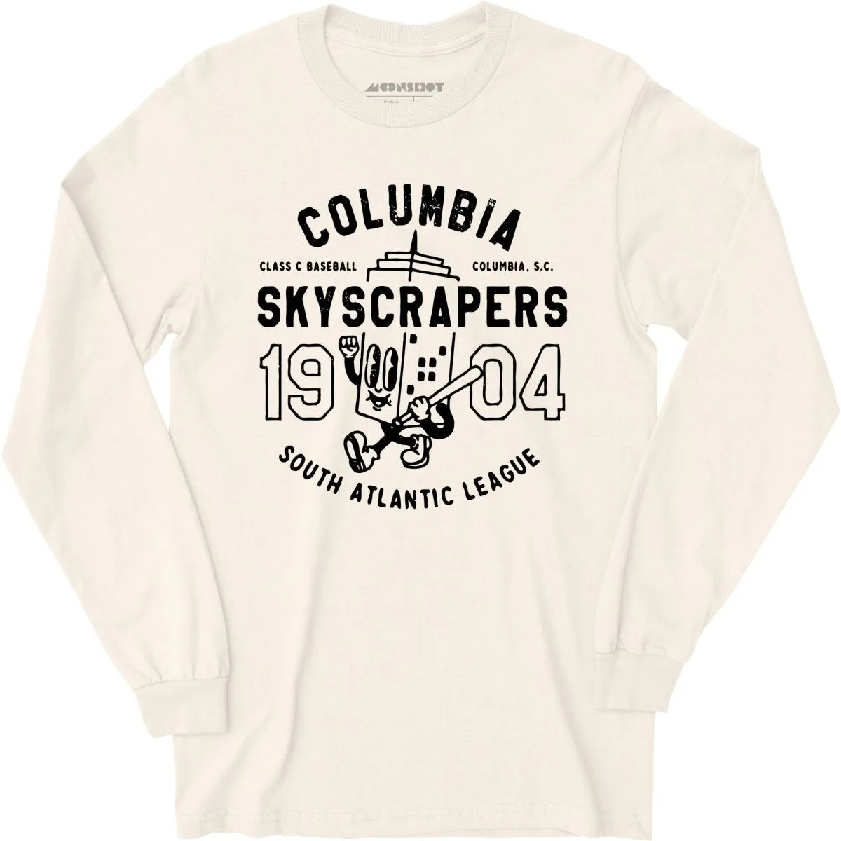 Columbia Skyscrapers - South Carolina - Vintage Defunct Baseball Teams - Long Sleeve T-Shirt