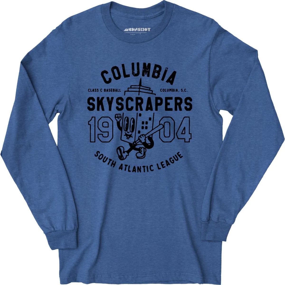 Columbia Skyscrapers - South Carolina - Vintage Defunct Baseball Teams - Long Sleeve T-Shirt