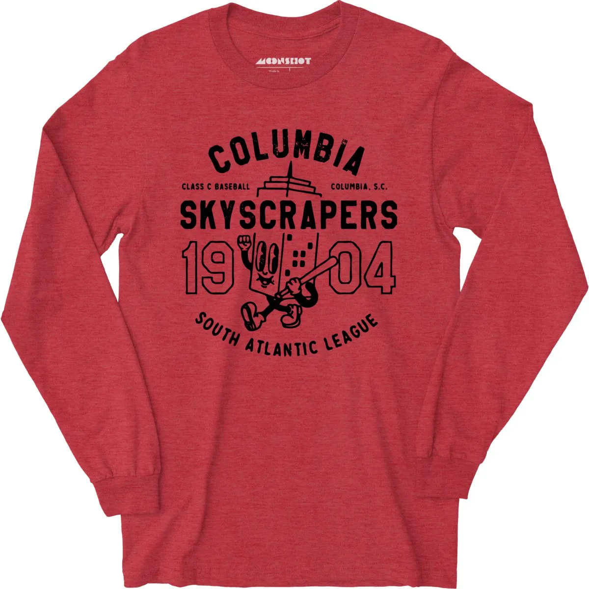 Columbia Skyscrapers - South Carolina - Vintage Defunct Baseball Teams - Long Sleeve T-Shirt