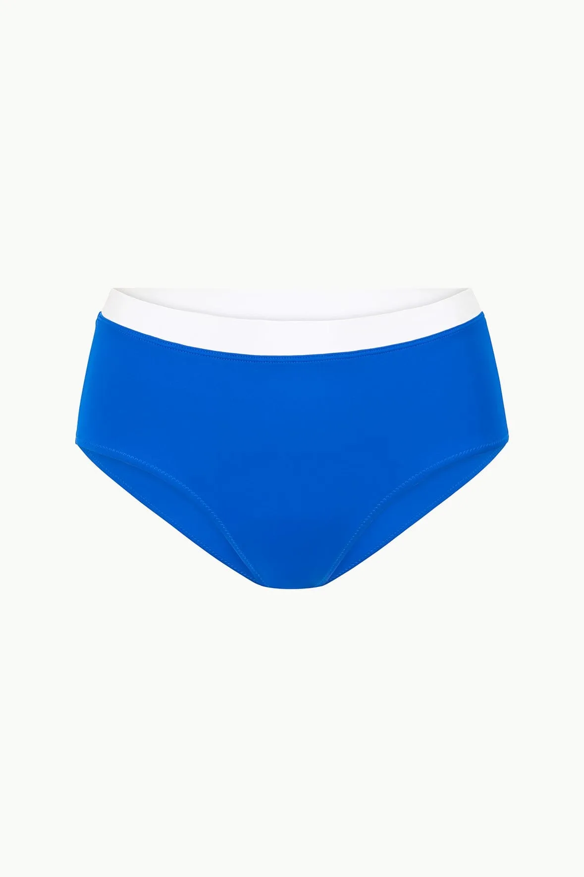 DEVON HIGH RISE BIKINI BOTTOM | SAPPHIRE WHITE