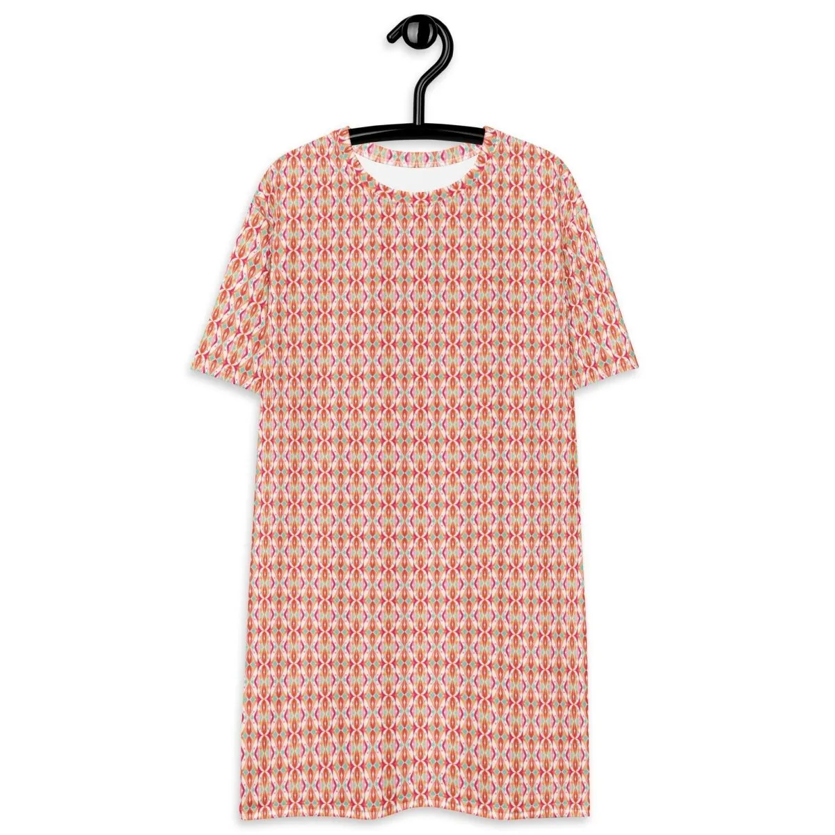 Geometric Blossom T-shirt Dress