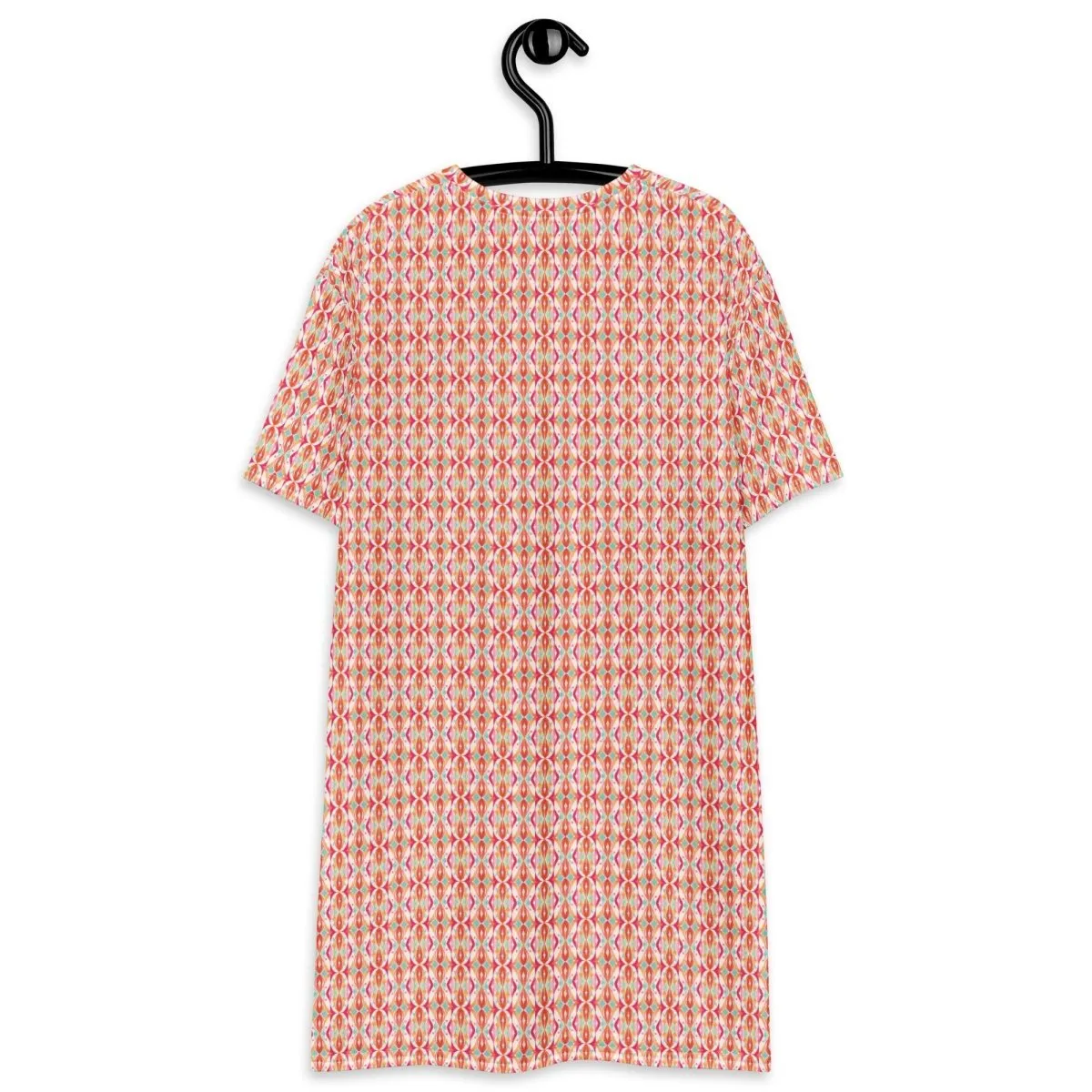 Geometric Blossom T-shirt Dress