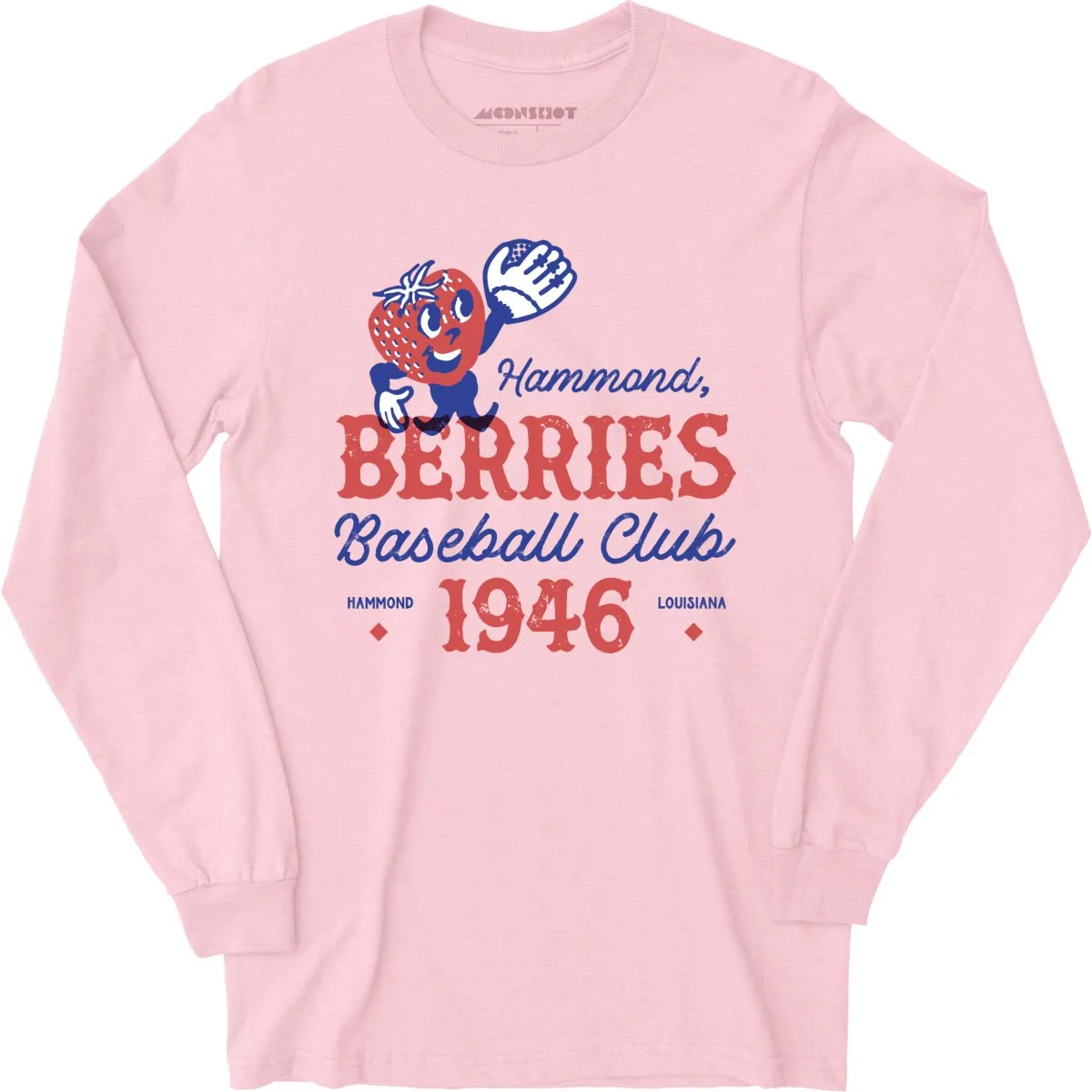 Hammond Berries - Louisiana - Vintage Defunct Baseball Teams - Long Sleeve T-Shirt