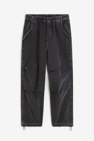 H&M Loose Fit Parachute Jeans, dark gray