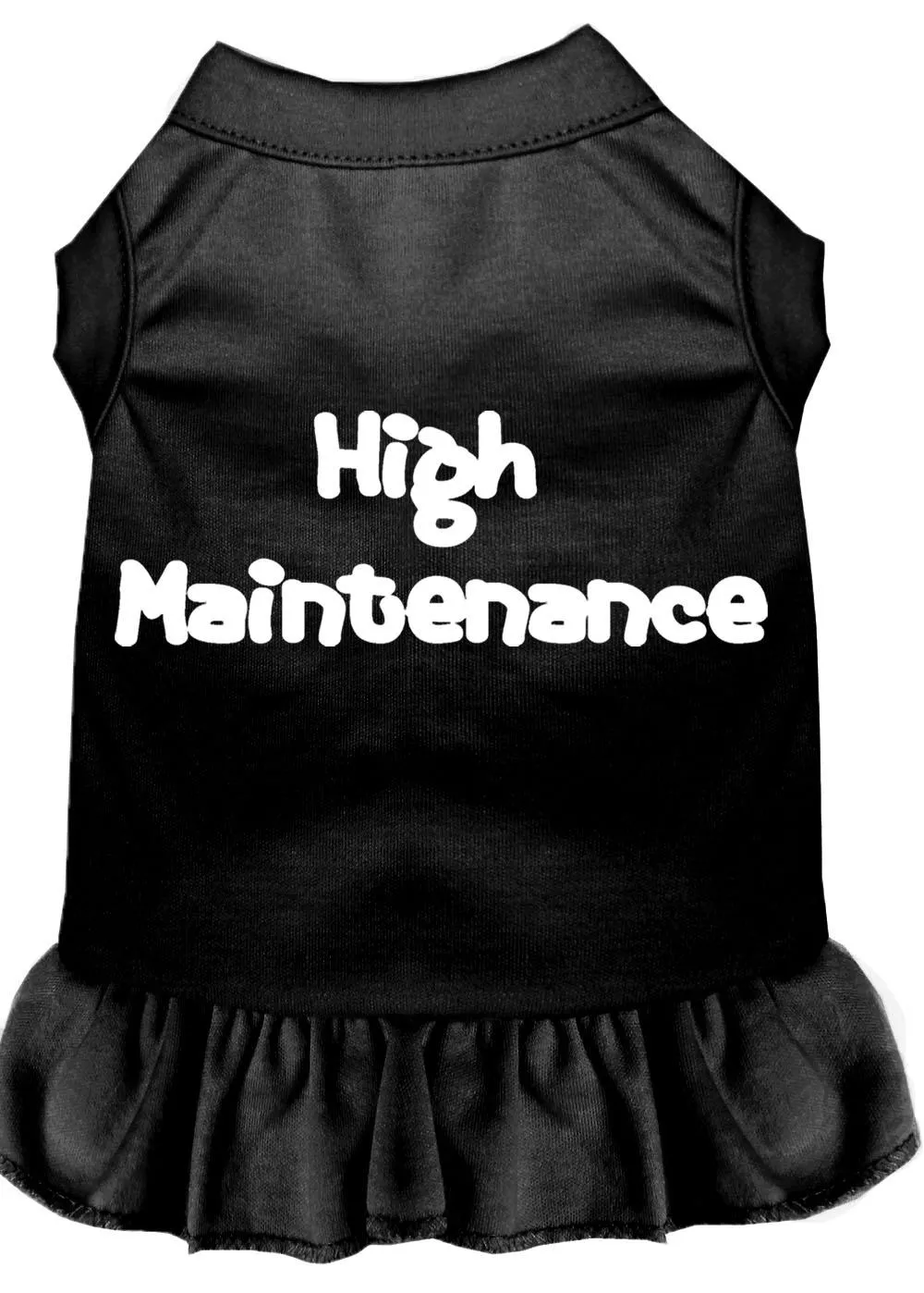 High Maintenance Screen Print Dress Black Sm (10)