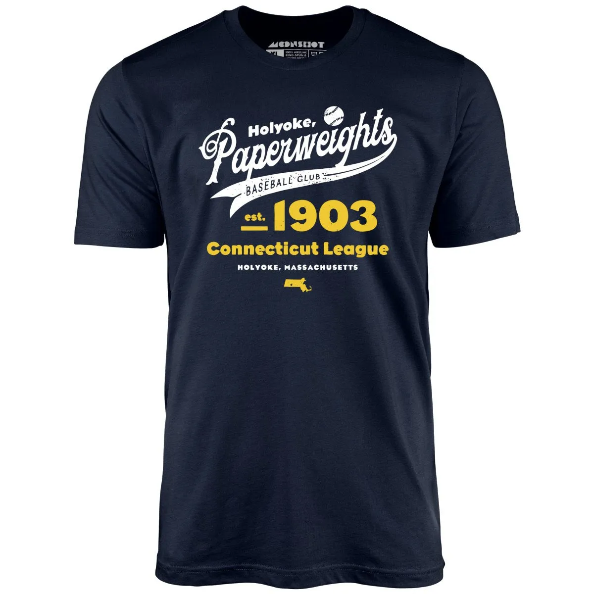 Holyoke Paperweights - Massachusetts - Vintage Defunct Baseball Teams - Unisex T-Shirt