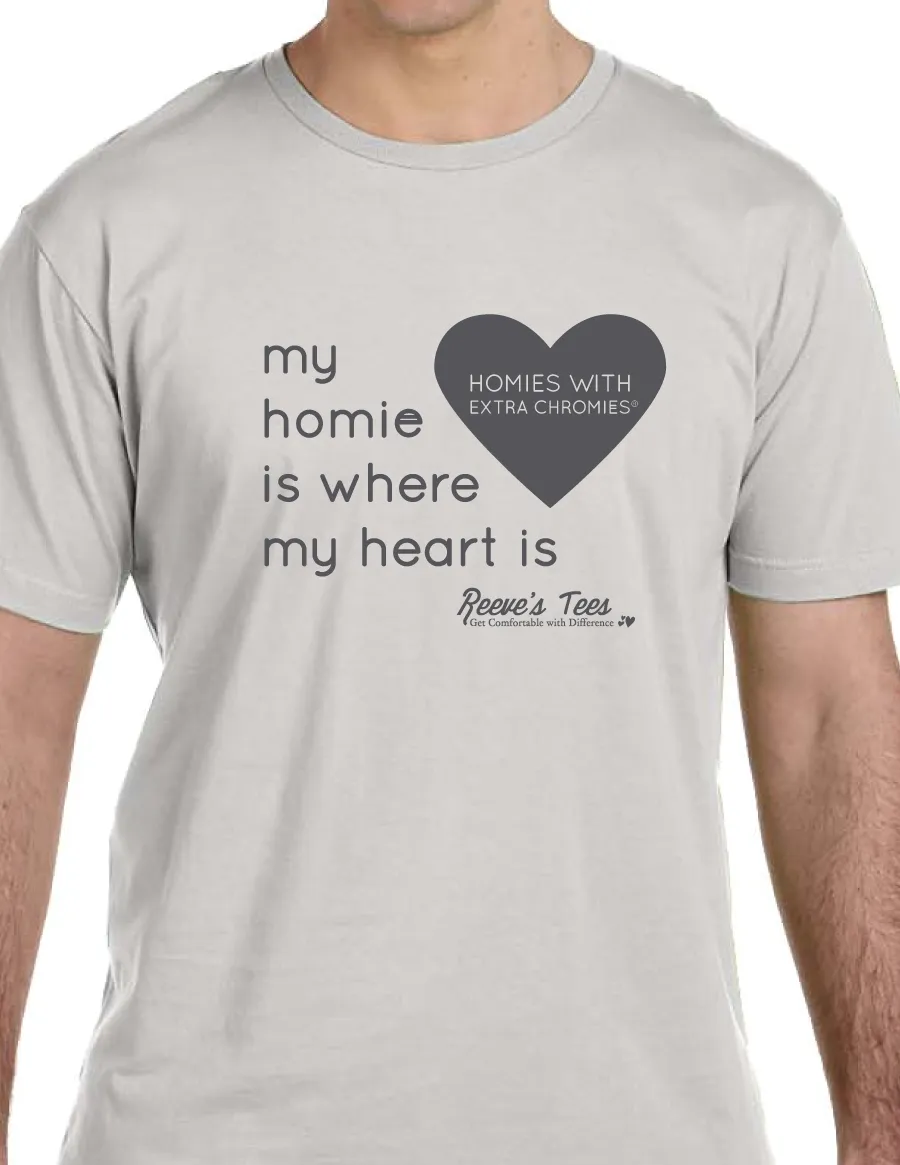 HWEC - Matching Tees - My Homie is Where My Heart Is (SUPPORTERS) - Ladies - Short Sleeve V-neck Tee