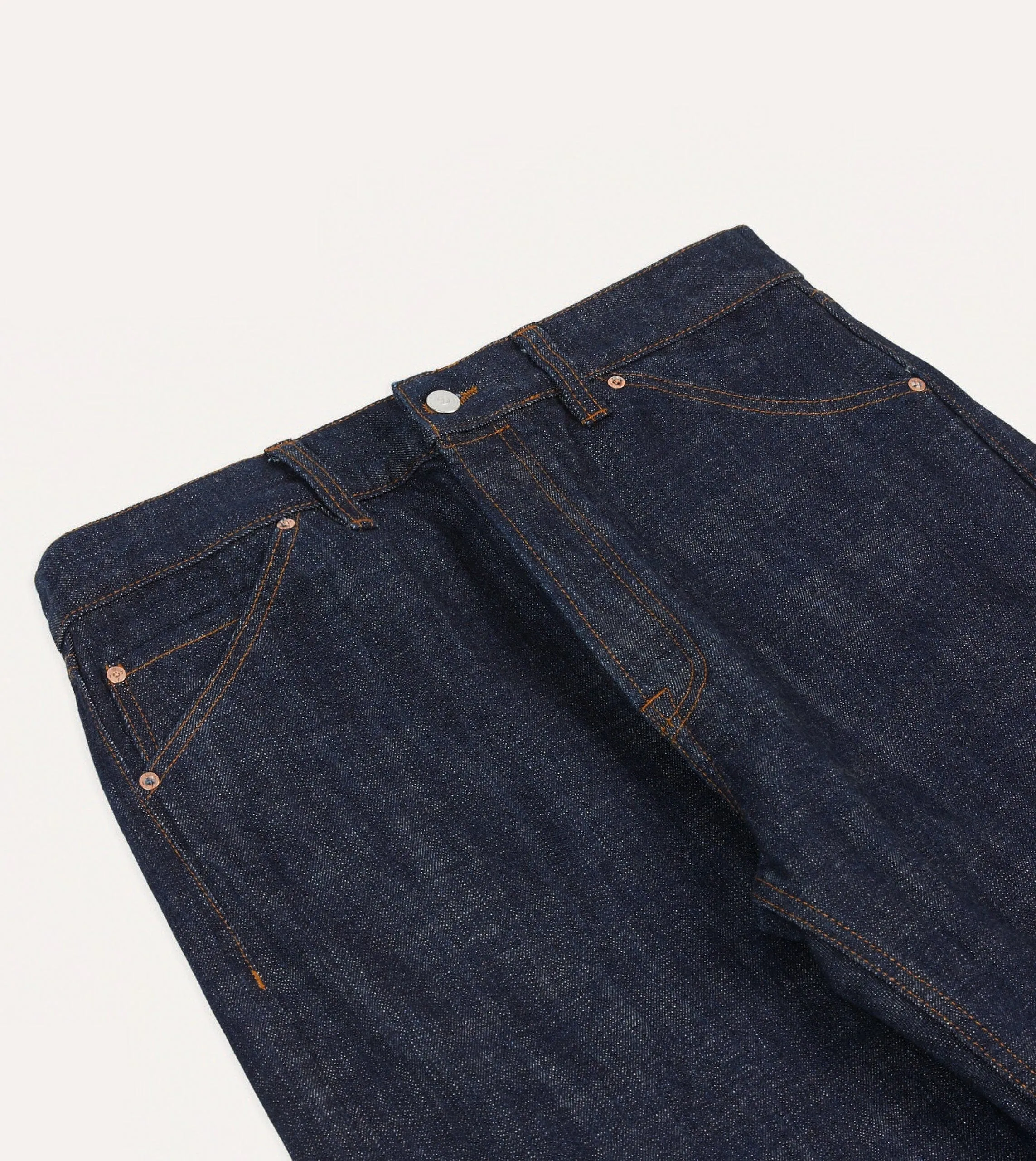 Indigo Rinse 15.5oz Japanese Selvedge Denim Five-Pocket Jeans