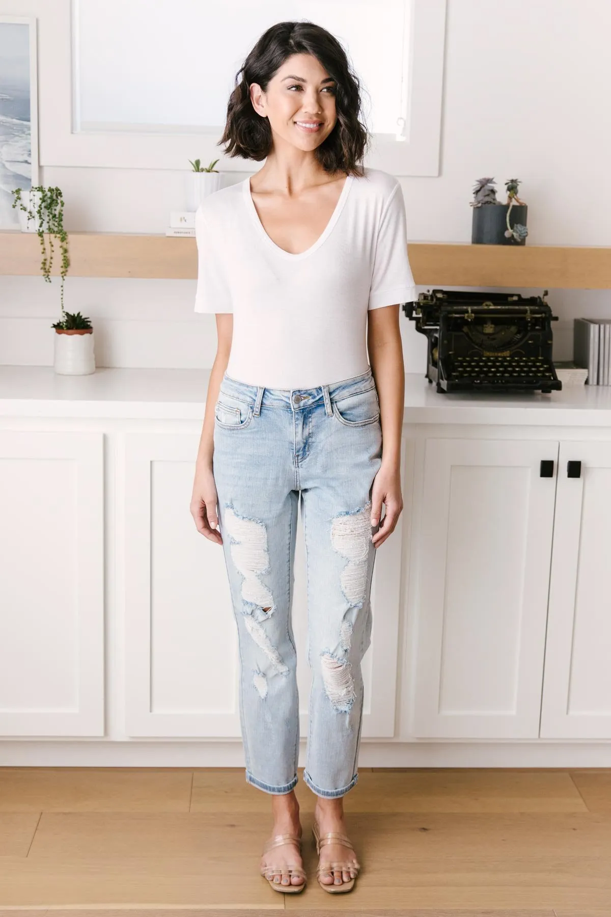 Jackson Mid-Rise Boyfriend Jeans