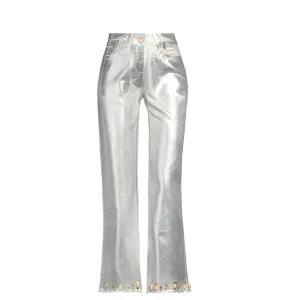 Jacquemus Bootcut jeans, silver