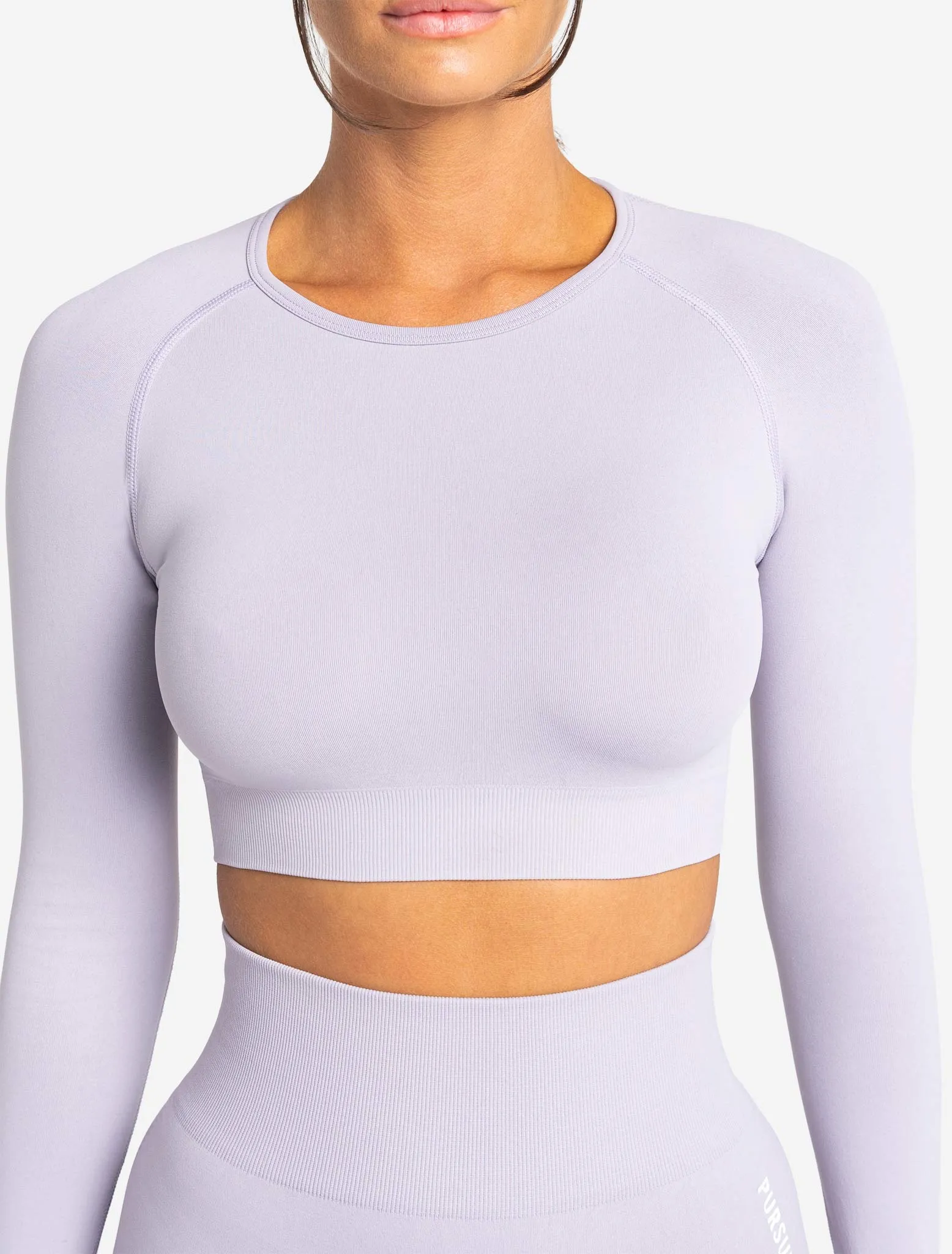 Move Seamless Long Sleeve Crop Top - Lilac