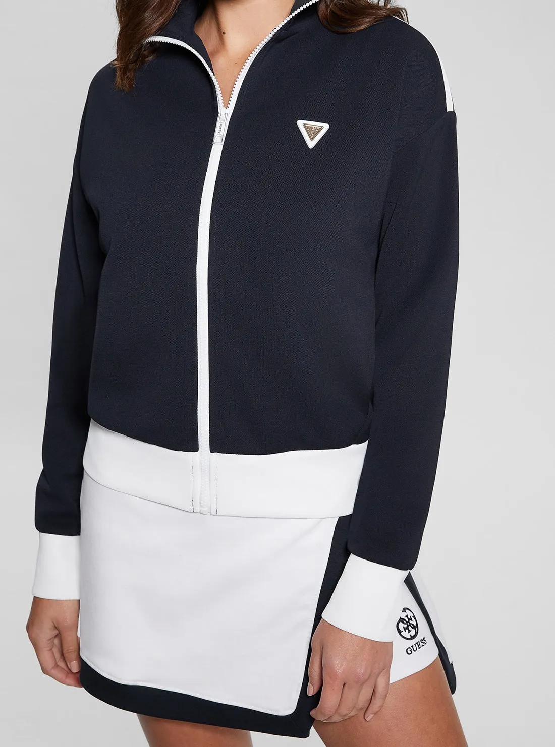 Navy Mylah Zip Jacket