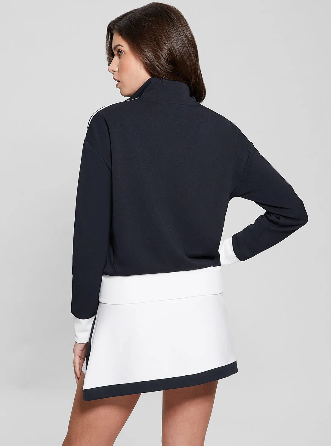 Navy Mylah Zip Jacket