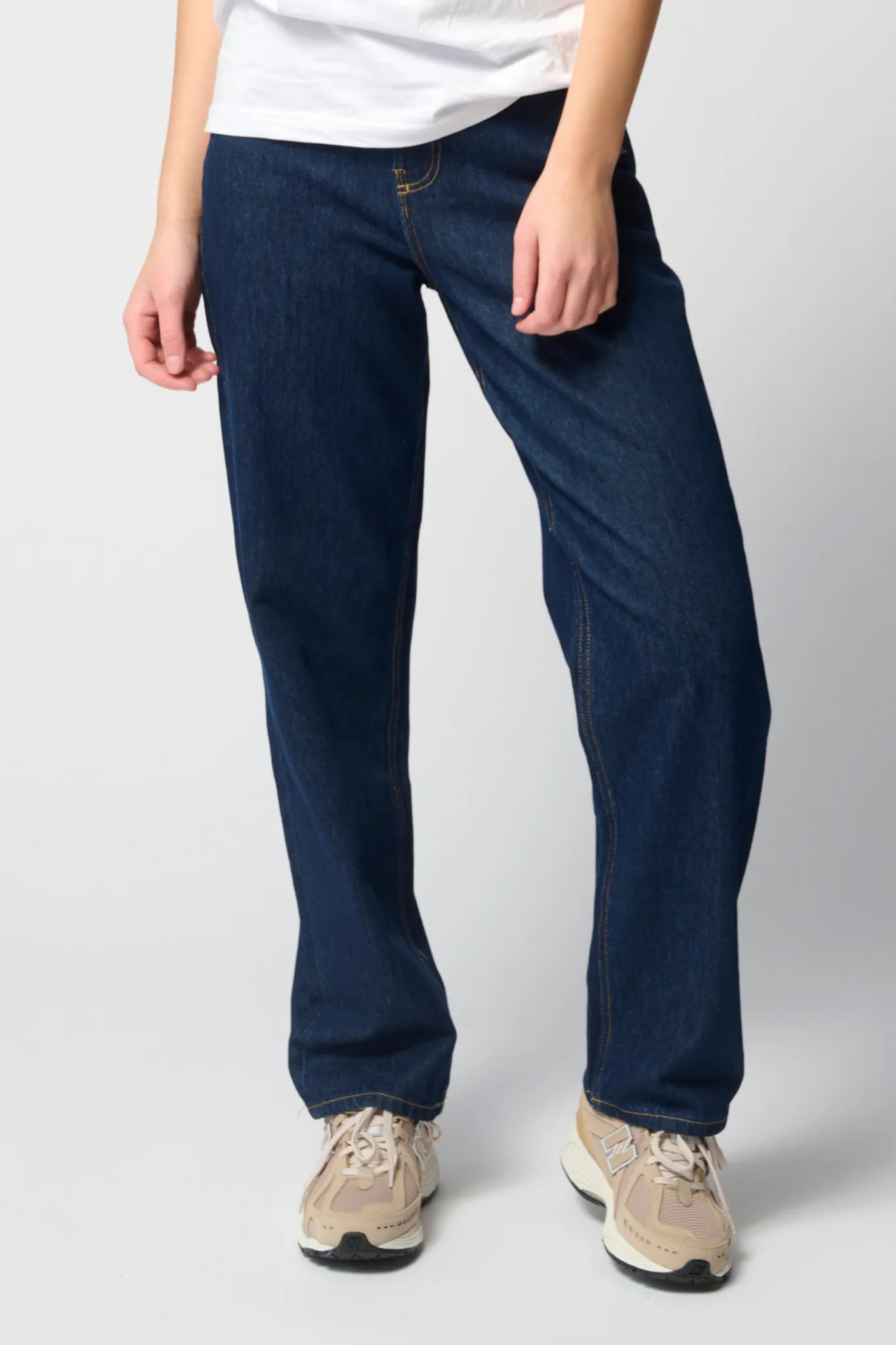 Performance Loose Jeans - Dark Blue Denim