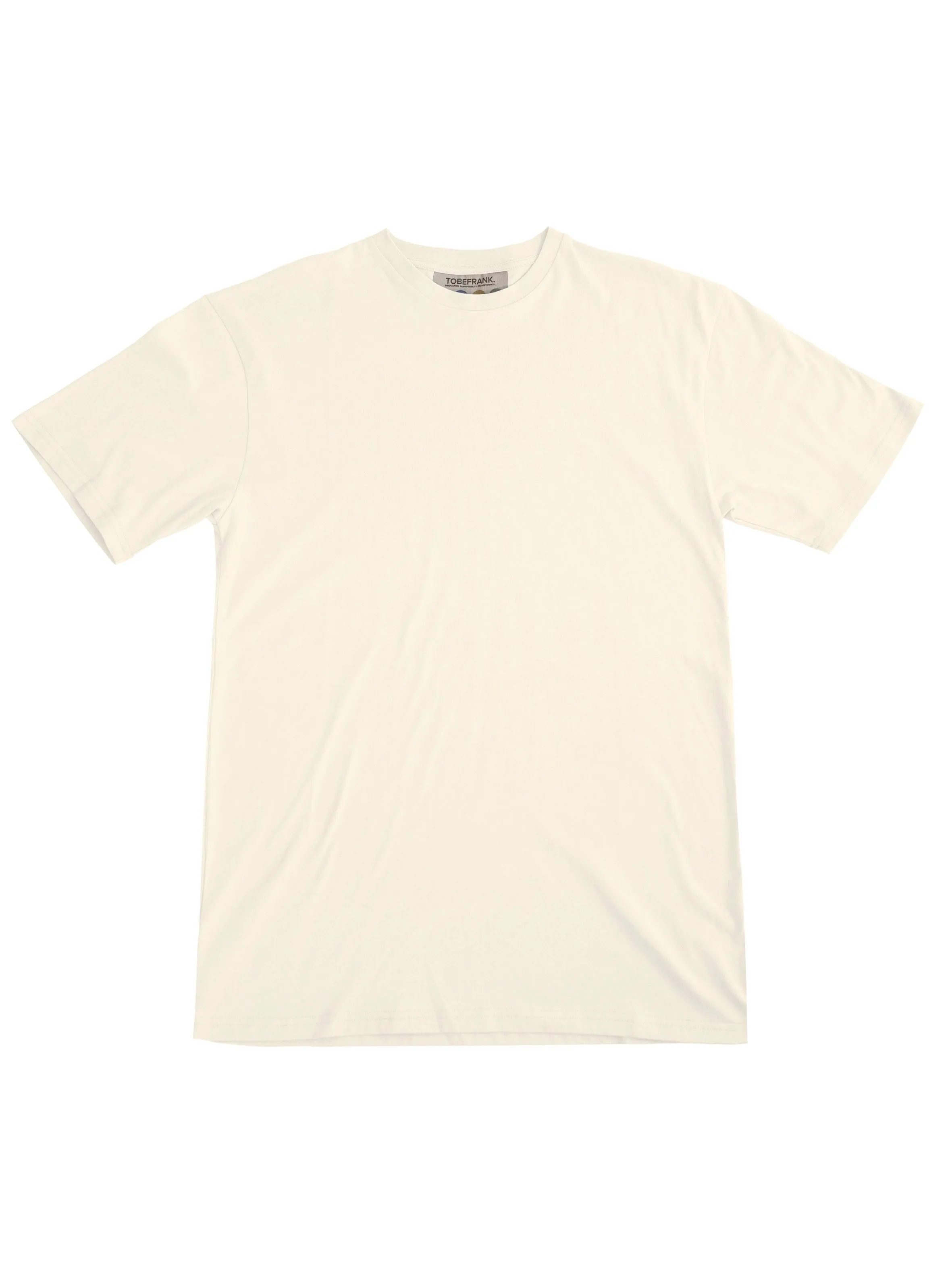 Plant Dyed Organic Oversized Tee in Cream