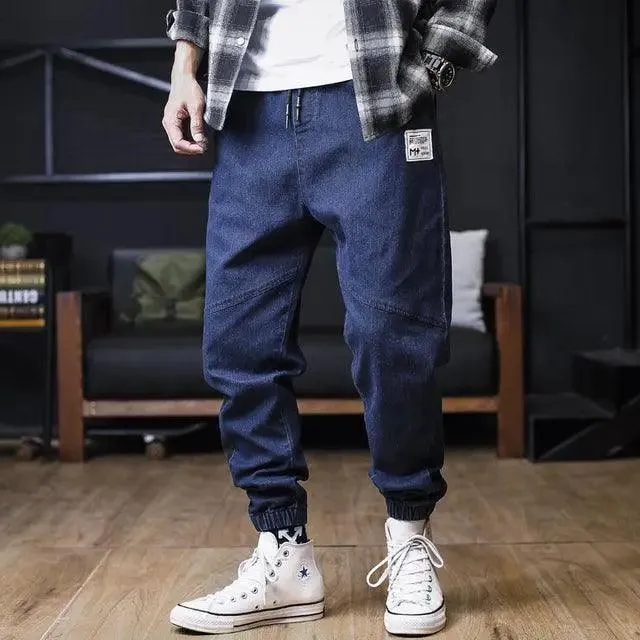 Plus Size Men Hip Hop Jeans Trousers