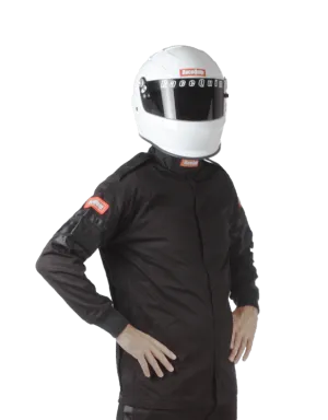 RaceQuip Single Layer Fire Suit Jacket - Black - XL - 111006