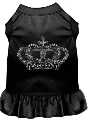 Rhinestone Crown Dress Black Lg (14)