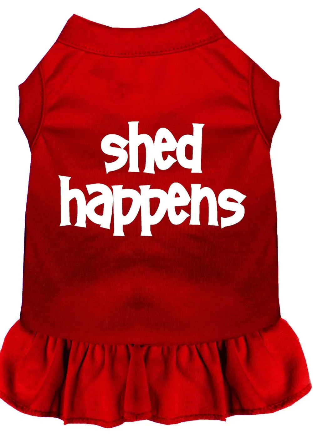 Shed Happens Screen Print Dress Red Xs (8)