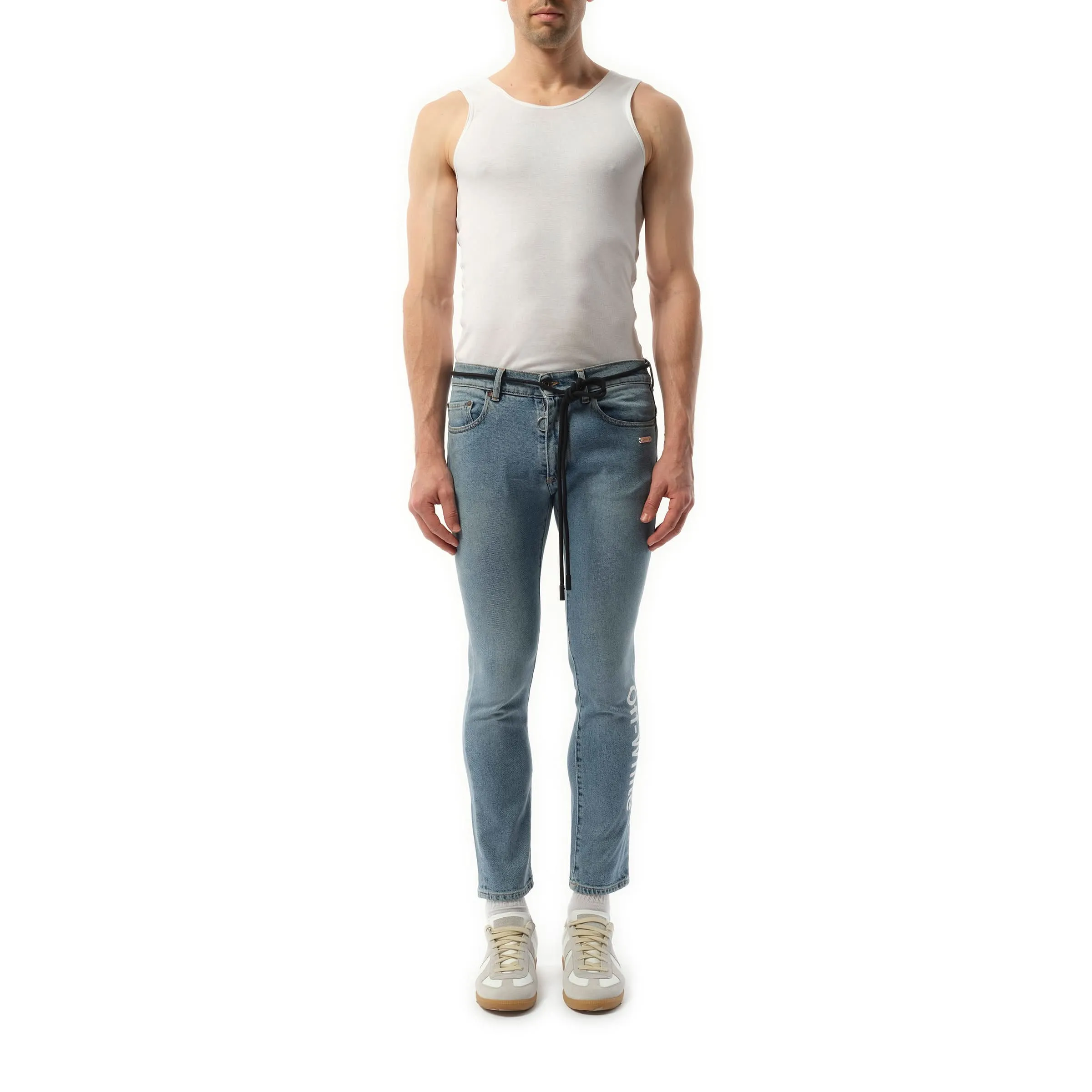 Skinny Denim Jeans in Bleach