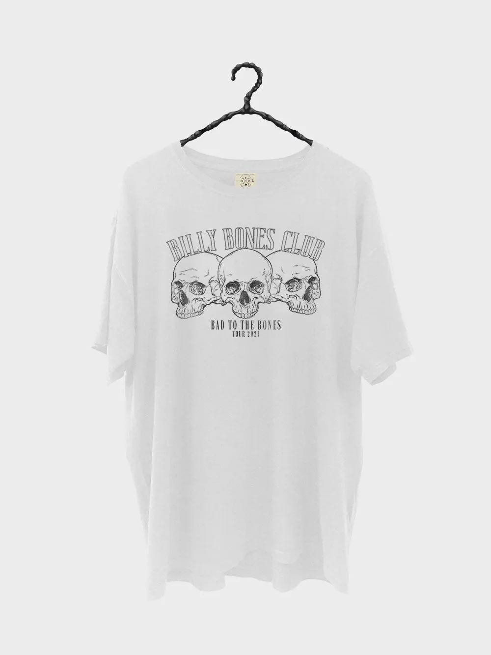 Skull Wingman Tee - Vintage White