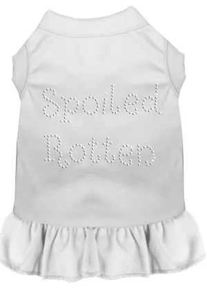 Spoiled Rotten Rhinestone Dress White Med (12)