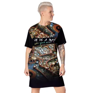 T-Shirt Dress Biological Maze