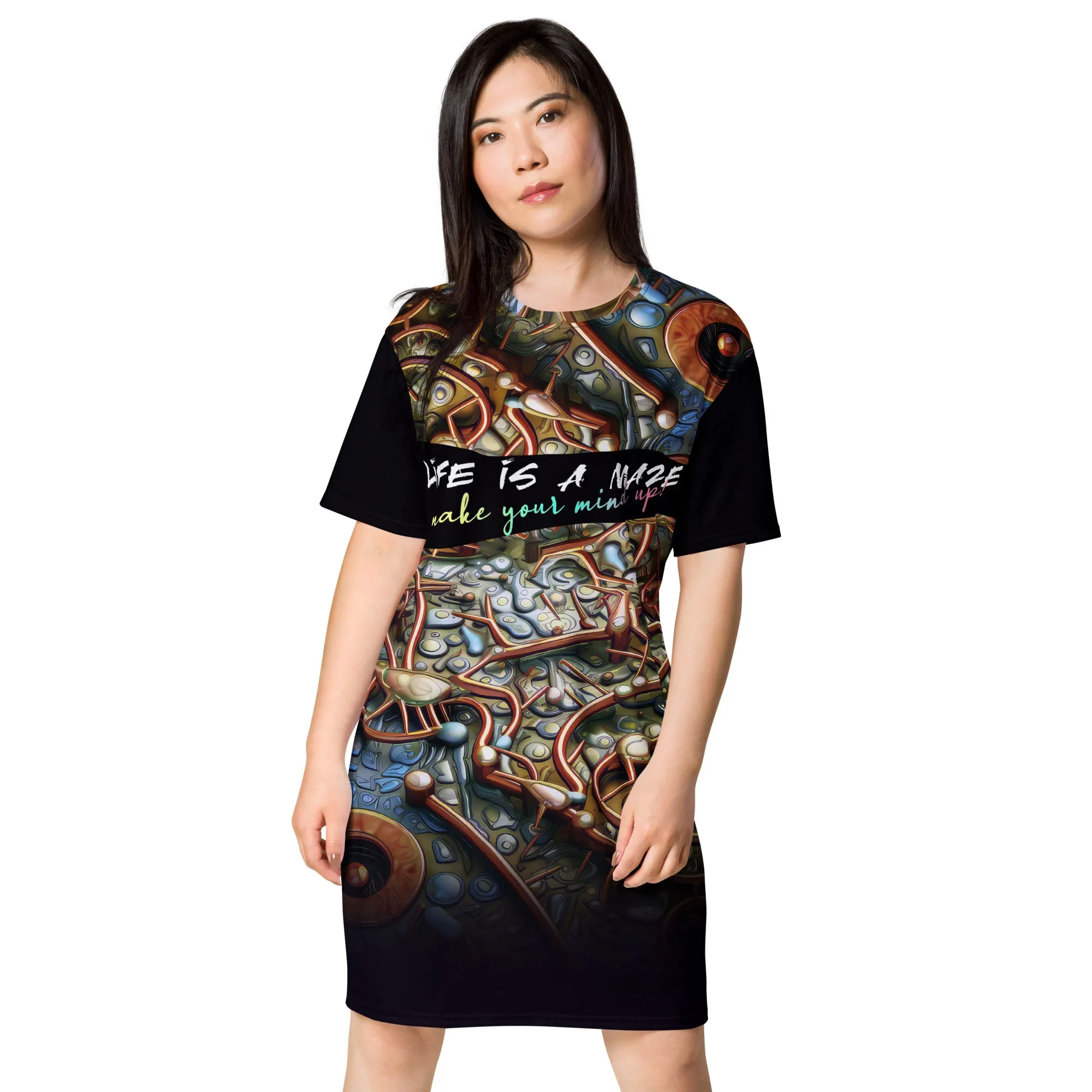 T-Shirt Dress Biological Maze