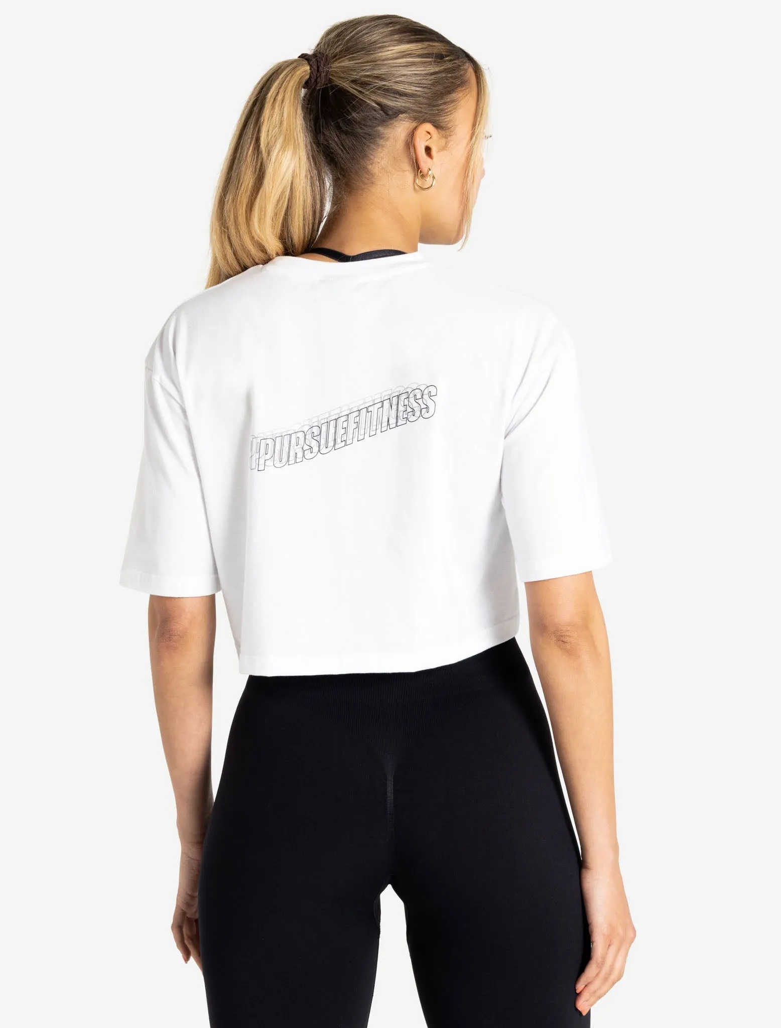 Wave Crop T-Shirt - White